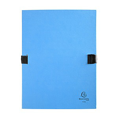 EXACOMPTA Chemise à dos extensible N'CLIP A4 bleu