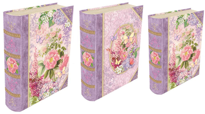 Punch Studio Boite livres Petit modèle  Lilas