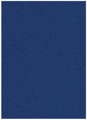 Pavo plats de couverture, grain cuir, A4, bleu foncé