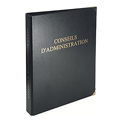 EXACOMPTA Reliure Conseils d'Administration avec recharge