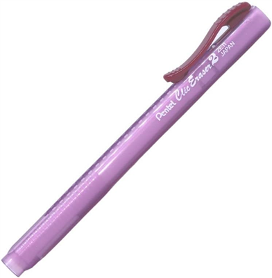 Pentel Stylo gomme ClicEraser2 ZE11T, rouge-transparent