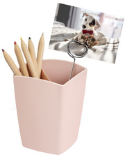 CEP Pot à crayons mineral 2 compartiments rose poudré