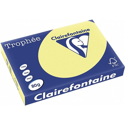 Clairalfa Papier universel Trophée A3 80 g/m2 jonquille