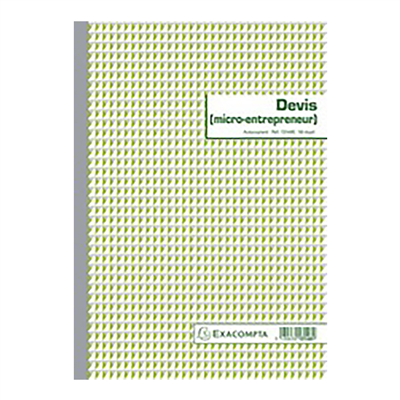 EXACOMPTA Manifold Devis micro entrepreneur 297 x 210 mm