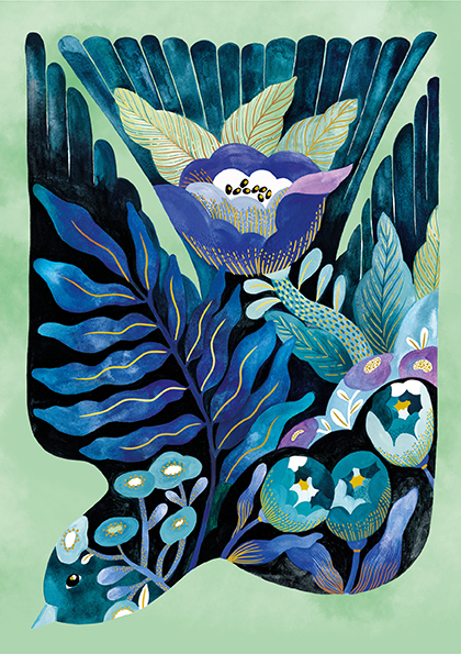 Art & Kraft Cahier A5 Malin Hirondelle