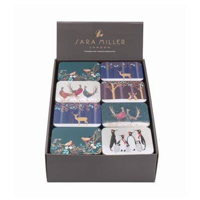 Sara Miller - Noël boîte rectangulaire PM - Animal lapins